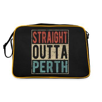 Straight outta Perth - Retro Bag - black/gold - Back