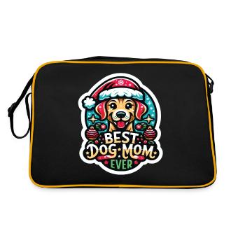 Meilleure maman de chien de tous les temps Chien Chiens Meilleure maman de chien - Sac Retro - noir/or - Dos
