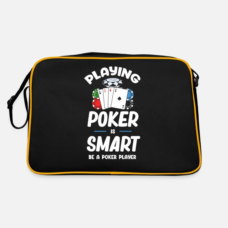 Playing Poker Is Smart Be a Poker Player Retro Bag