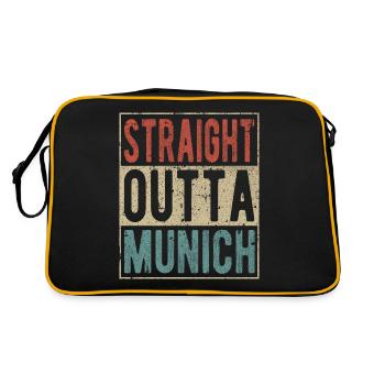 Tout droit sorti de Munich - Sac Retro - noir/or - Dos