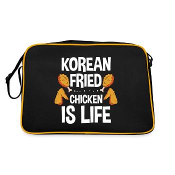 Korean Fried Chicken Is Life 4 - Retro Bag - black/gold - Back