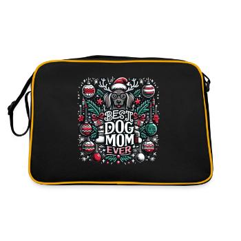 Meilleure maman de chien de tous les temps Chien Chiens Meilleure maman de chien - Sac Retro - noir/or - Dos