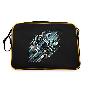 Football américain Football Football Casque Football - Sac Retro - noir/or - Dos