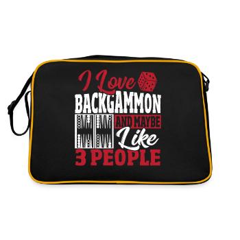 Backgammon - Sac Retro - noir/or - Dos