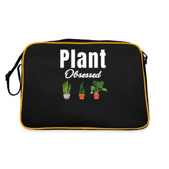 Amateur obsédé par les plantes Jardinier horticole - Sac Retro - noir/or - Dos