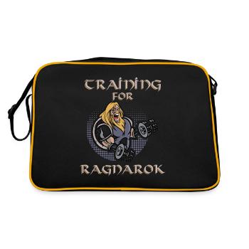 Viking men gift for sportsman Viking - Retro Bag - black/gold - Back