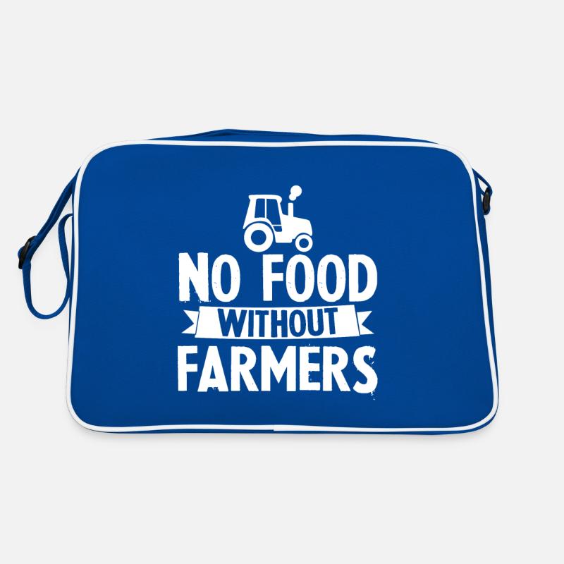 Pas de nourriture sans agriculteurs 2 Sac Retro