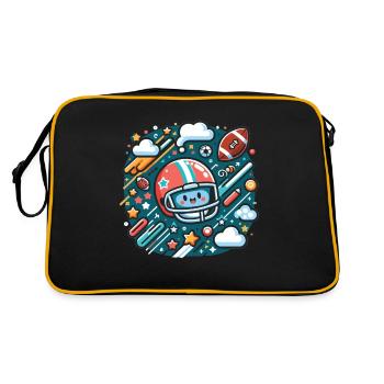 American Football Football Kinder Football Kids - Retro Bag - black/gold - Back