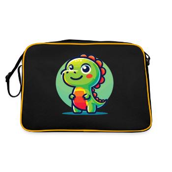 Dinosaur Baby Dino Kids Dinosaur Kids - Retro Bag - black/gold - Back