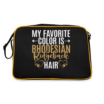 Rhodesian Ridgeback Gifts - Retro Bag - black/gold - Back
