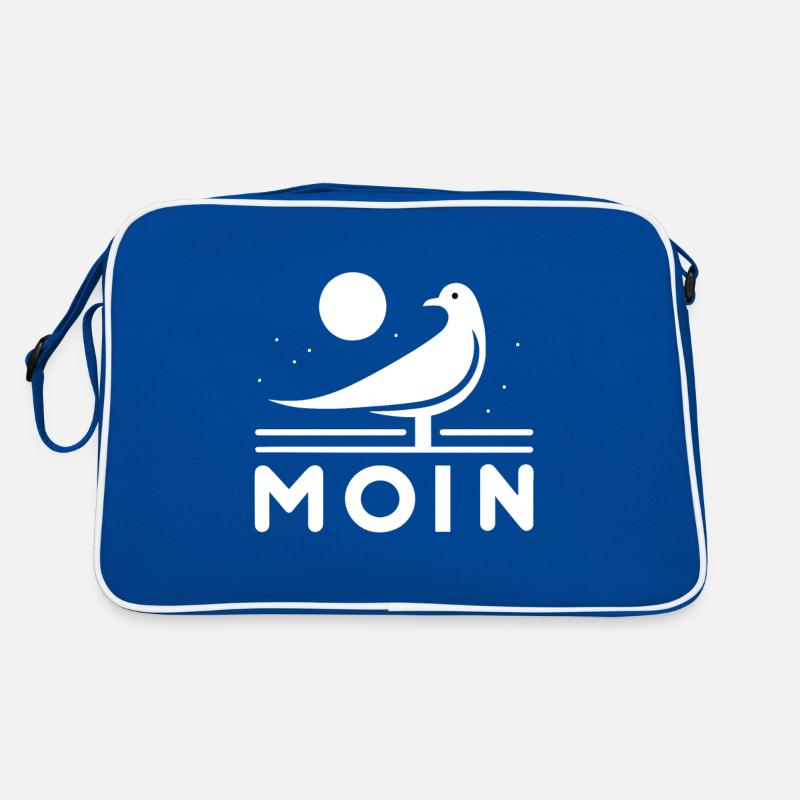 Moin Möwe Moin Sprüche Hamburg Moin Dialekt Retro Tasche