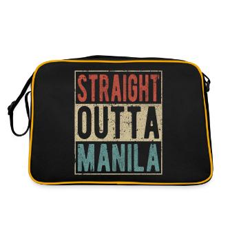 Tout droit sorti de Manille - Sac Retro - noir/or - Dos