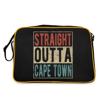 Straight outta Cape Town - Retro Bag - black/gold - Back