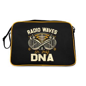 Radio DNA Helix Graphic - Retro Bag - black/gold - Back