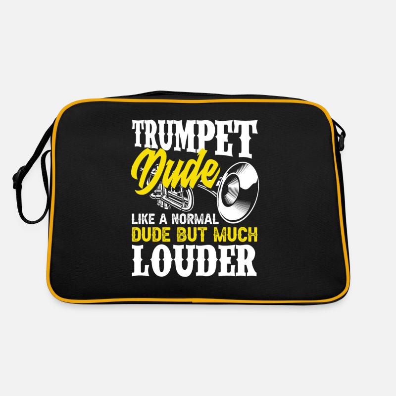 Trompete Trompeter Trompeten Spieler Retro Tasche