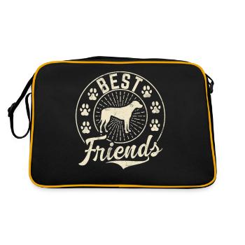 Rhodesian Ridgeback Gifts - Retro Bag - black/gold - Back