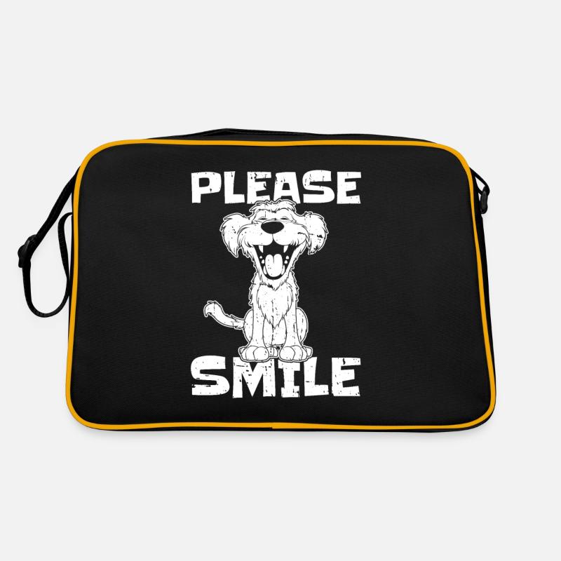 Irish Wolfhound Drôle Juste Sourire Sac Retro