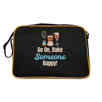 Go ahead, bake someone happy! Baking of - Retro Bag - black/gold - Back