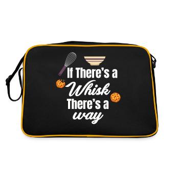 If there's a whisk, there's a - Retro Bag - black/gold - Back