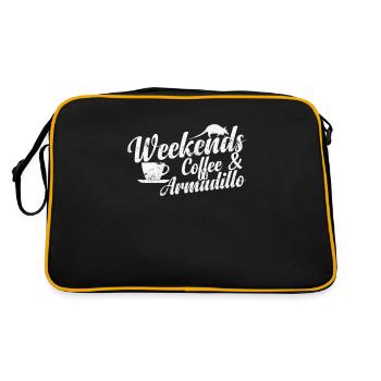 Week-ends Café et Armadillo Mammifère - Sac Retro - noir/or - Dos