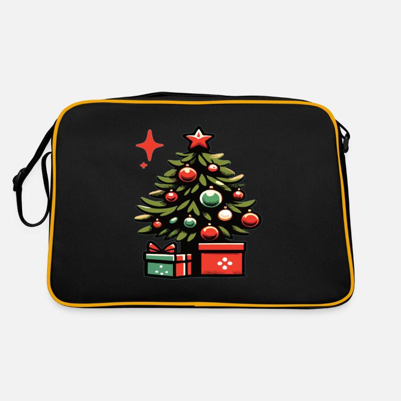 Weihnachtsbaum Tannenbaum Christbaum Retro Tasche