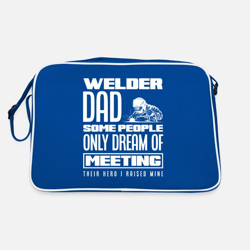 Lustiges Schweißer Geschenk Retro Tasche