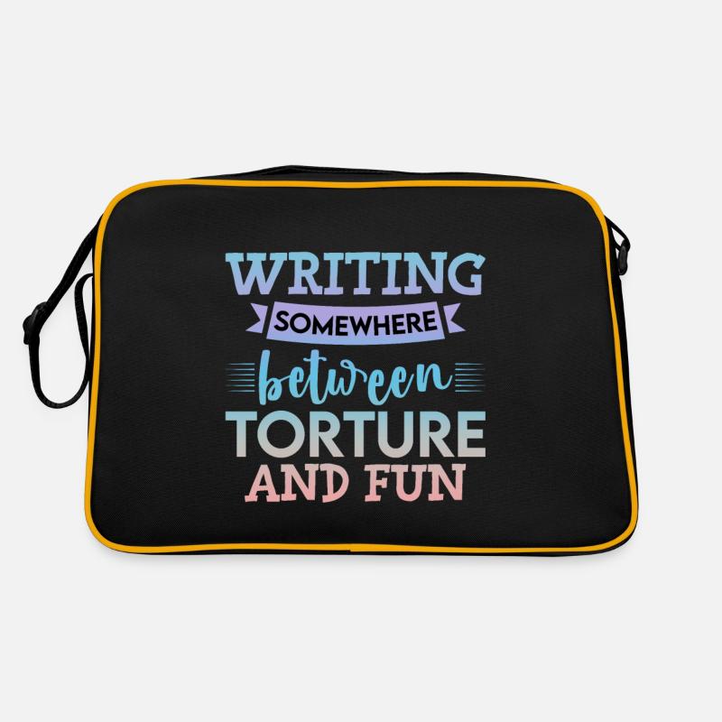 Writing, Somewhere Between Torture And Fun 4 Retro Bag