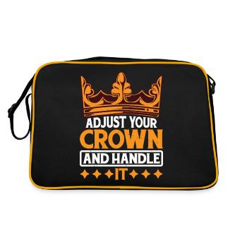 Ajustez votre couronne et manipulez-la 14 - Sac Retro - noir/or - Dos