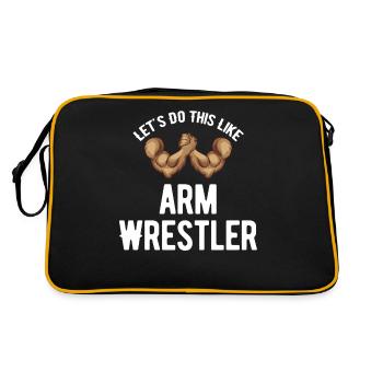 Let's do it like a - Retro Bag - black/gold - Back