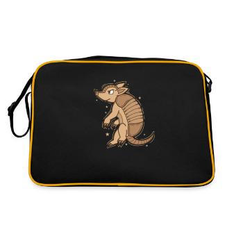 tatou nocturne dans le désert - Sac Retro - noir/or - Dos