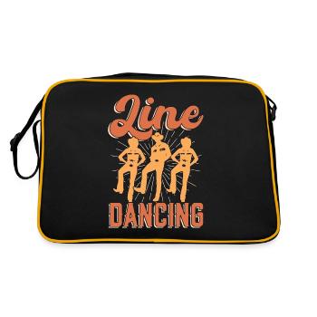 Danse en ligne, Danse en ligne, Danse carrée, Vie à la campagne - Sac Retro - noir/or - Dos