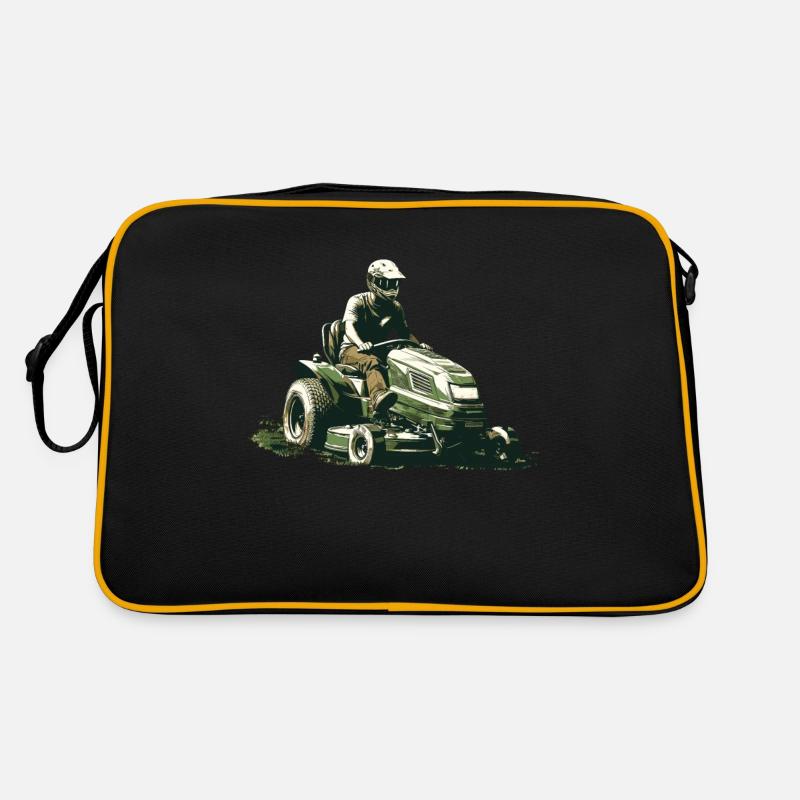 Drôle de tondeuse à gazon Sac Retro