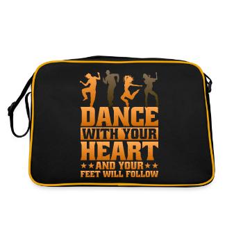 Danse avec ton cœur et tes pieds te suivront 18 - Sac Retro - noir/or - Dos