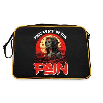 Find Peace In The Pain 19 - Retro Bag - black/gold - Back