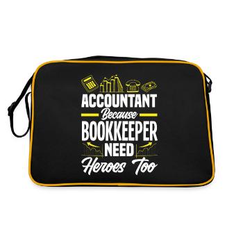Drôle de cadeau comptable de conseiller fiscal - Sac Retro - noir/or - Dos