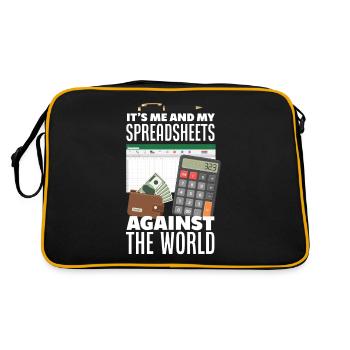 Drôle de cadeau comptable de conseiller fiscal - Sac Retro - noir/or - Dos