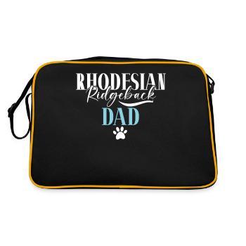 Rhodesian Ridgeback Gifts - Retro Bag - black/gold - Back
