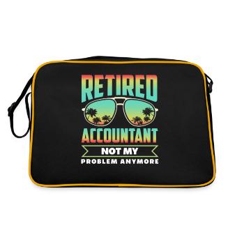 Drôle de cadeau comptable de conseiller fiscal - Sac Retro - noir/or - Dos