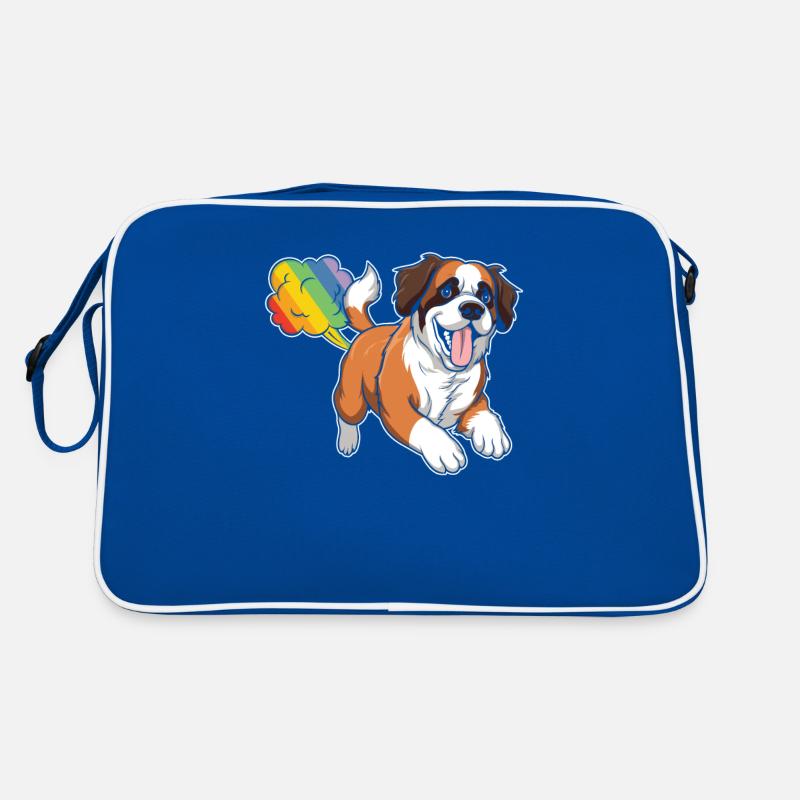 Saint-Bernard arc-en-ciel Pet arc-en-ciel Sac Retro