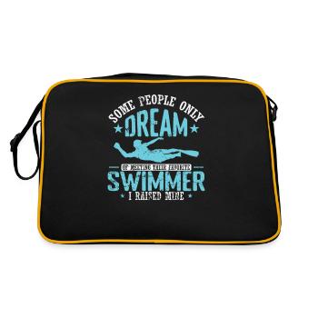 Certains ne rêvent que de rencontrer leurs nageurs - Sac Retro - noir/or - Dos