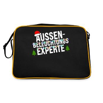 Außenbeleuchtungsexperte Lichterkette Xmas - Retro Tasche - Schwarz/Gold - Hinten