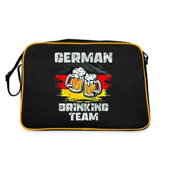 Équipe de beuverie d’Allemagne - Sac Retro - noir/or - Dos