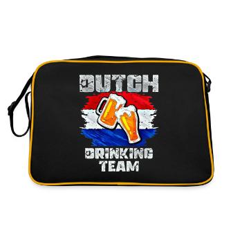 Équipe de boisson des Pays-Bas - Sac Retro - noir/or - Dos