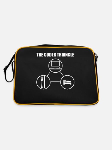 Informaticien Intello Scientifique Programmeur - Sac Retro - noir/or - Dos