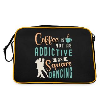 Le café de danse carrée n’est pas aussi occidental que la danse - Sac Retro - noir/or - Dos