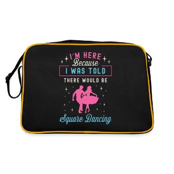 Je suis ici parce que je danse occidentale - Sac Retro - noir/or - Dos