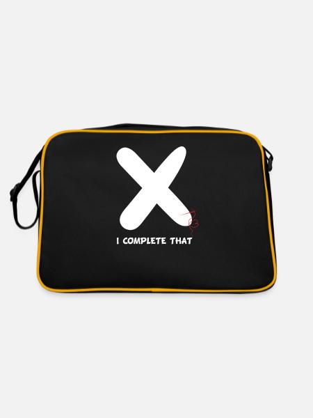 Cross-titching je complète ceci - Sac Retro - noir/or - Dos
