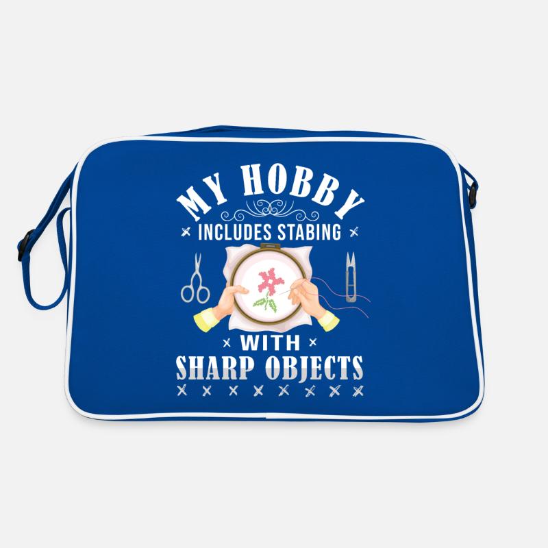 Cross-sewing, my hobby involves stitching Retro Bag