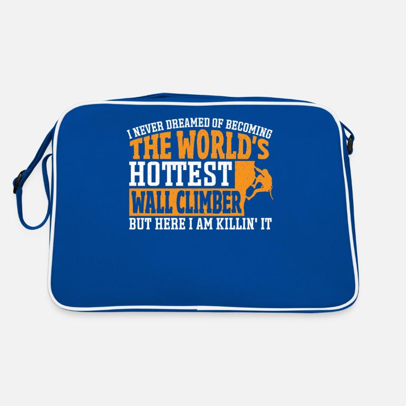 Wall Climbing The World's Hottest Wall Climber Retro Tasche