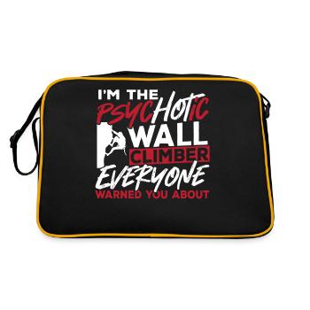 Wall Climbing I'm The Psychotic Wall Climber - Retro Bag - black/gold - Back